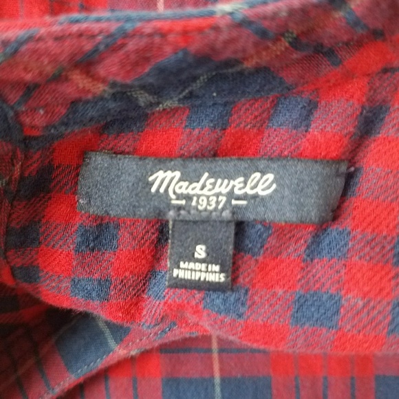 Madewell Short-Sleeve Dress in Edina Plaid - Picture 3 of 4